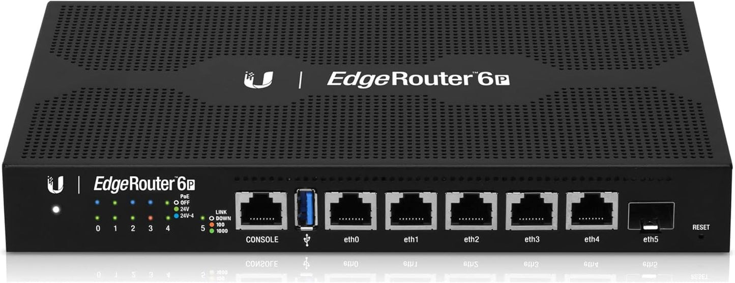 EdgeRouter ER-6P 5-Port Gigabit PoE Broadband Router